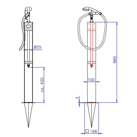 Ideal Gartendusche Altena Mini
