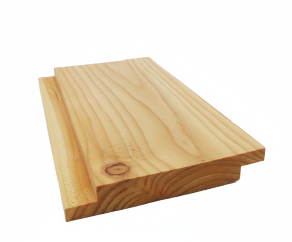 Wechselfalzbrett europ. L�rche 21x145mm eins. glatt eins. geriffelt