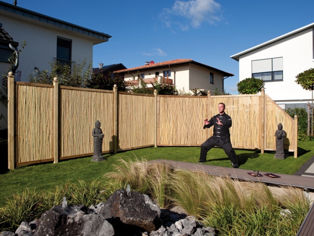 Sichtschutz Bambu aus Bambusst�ben 89x179cm 4112