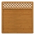 Sichtschutzzaun Arzago Fichte braun lasiert 179x179cm 1380