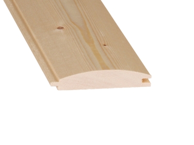 Blockhaus-Profilbretter 19x96mm - aus nordischer Fichte Blockhaus-Profilbretter 19x96mm - aus nordischer Fichte