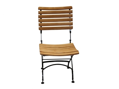 Zebra Florence Klappstuhl aus Teakholz und Flachstahl