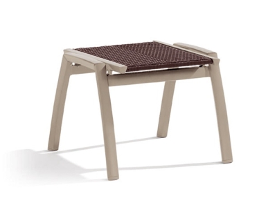 Sieger Modena Hocker Aluminium champagner, Textilen mocca Sieger Modena Hocker Aluminium champagner, Textilen mocca