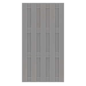 Sichtschutz Jumbo WPC grau - 95x179cm