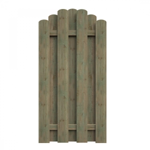 Bohlenzaun Boleo rund Kiefer kdi grün 90x180/160cm Bohlenzaun Boleo rund Kiefer kdi grün 90x180/160cm