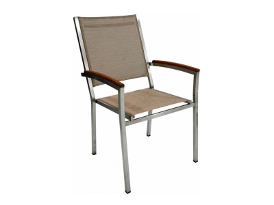 Zebra Pontiac Stapelsessel hoch Espresso mit hohem R&uuml;ckenteil