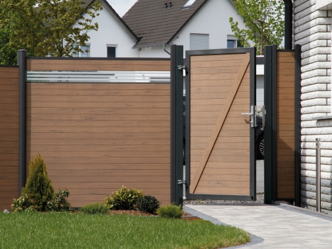 System WPC Tor mandel 2282, DIN rechts - 98x180cm