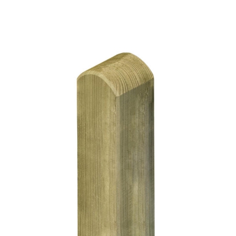 Zaunpfosten Kiefer 9x9x190cm mit Rundkopf kdi gr�n 30487