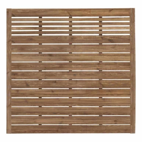 Zaun Sina 180x180cm mit Gitter Kiefer kdi braun 51151