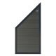 Elephant Sichtschutz Forte WPC anthrazit-Rahmen anthrazit 90x180-93cm Abschlusselement