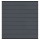 Elephant Steckzaun Modular EVO 200 WPC steingrau, Leiste Anthrazit 180x195cm