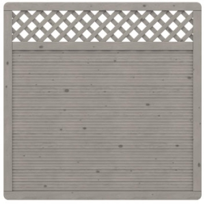 Sichtschutzzaun Arzago Fichte grau lasiert 179x179cm 1388