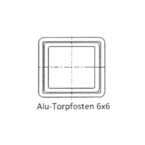 Groja Konsole GJ 47 f�r 6x6cm Alu-Torpfosten