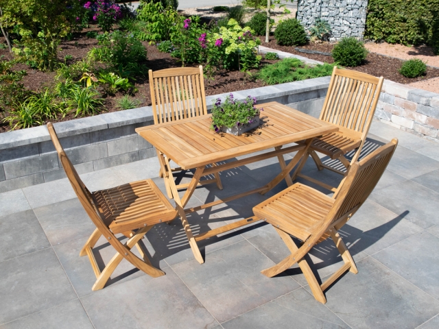 Zebra Bali Klappstuhl aus Teakholz mit eronomischer Sitzfl�che klappbar