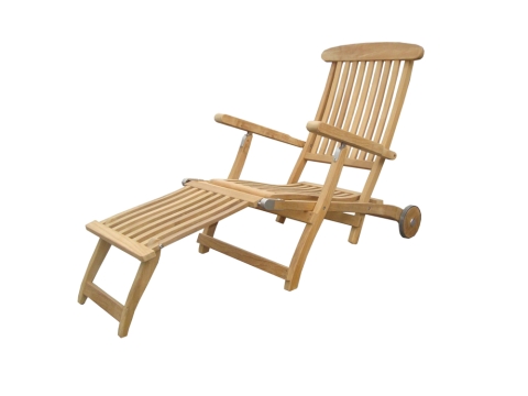 Zebra Bueno Deckchair aus massivem Teakholz klappbar