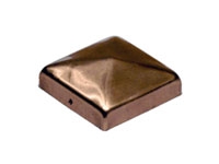 Pfostenkappe - Kupfer - Pyramide flach - 90x90mm