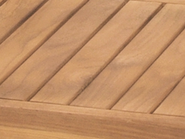 Zebra Lobby Kaffeetisch 45x45x45cm aus Teakholz mit Ablagefach