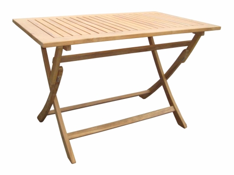 Zebra Poker Tisch 120x70x74cm aus Teakholz