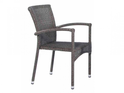 Alexander Rose Monte Carlo Stapelstuhl Geflecht Grau