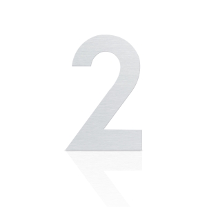 Heibi Hausnummer Midi Edelstahl zum Kleben