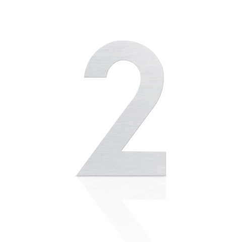 Heibi Hausnummer Midi Edelstahl zum Kleben