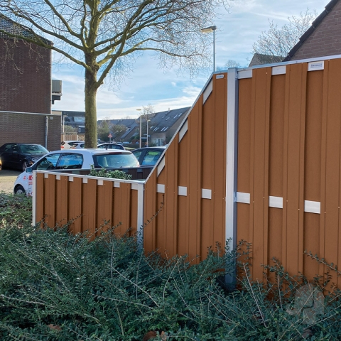 Elephant Design Abschlusselement WPC, braun 90x180-93cm