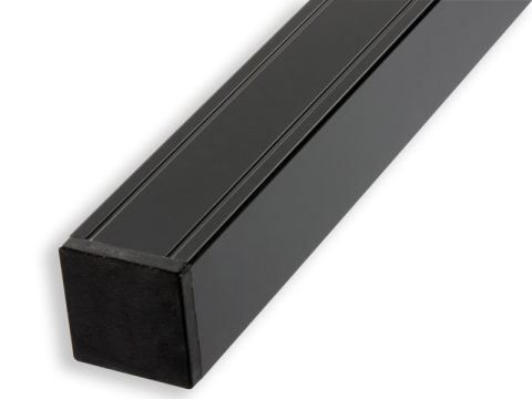 Elephant Pfosten Alu-anthrazit 6,8x6,8x99cm mit Holzkern