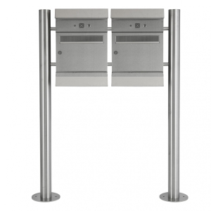 Heibi Briefkastenanlage Malypso-Kombi 2 Briefk&auml;sten - mit 2 S&auml;ulen