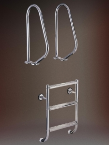 Ideal Geteilte Leiter mit 2 Griffb&ouml;gen Tina Modell 04, 3-stufig