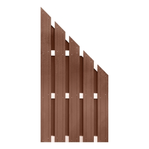GrojaSolid WPC Fertigzaunelement 90x180-90cm - terra - V-Nuten GrojaSolid WPC Fertigzaunelement 90x180-90cm - terra - V-Nuten