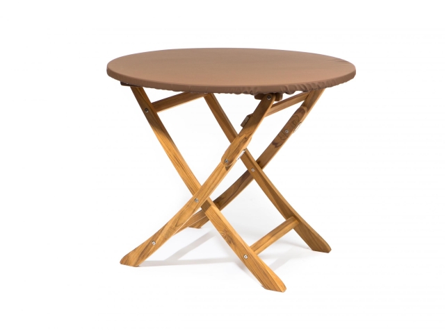 Heinemeyer Teak Safe Tischplattenhaube rund bis 130cm, braun