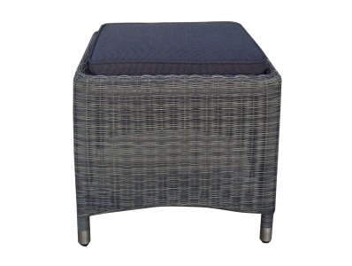 Zebra Status Hocker Grau-Schwarz 48x48x44cm