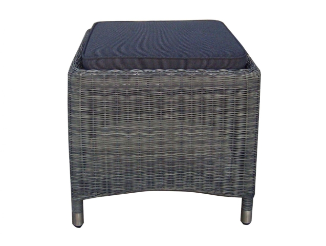 Zebra Status Hocker Grau-Schwarz 48x48x44cm