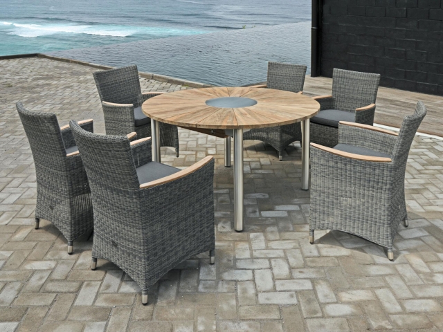 Zebra Gartenm�bel-Set Catax-Status aus recyceltem Teak