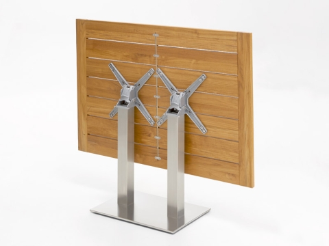 Niehoff Bistro Tisch rechteckig 120x81cm, Teak ge�lt