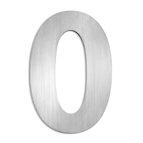 CMD Hausnummer gro� 0 Edelstahl