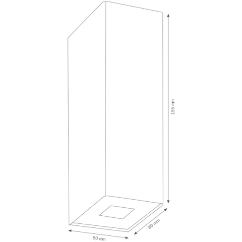 LCD Wandleuchte 5007 Edelstahl