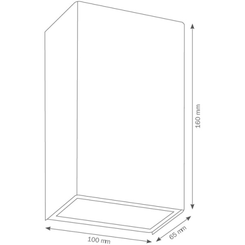 LCD Wandleuchte 5010 Edelstahl