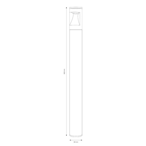 LCD Standleuchte 1402LED Graphit