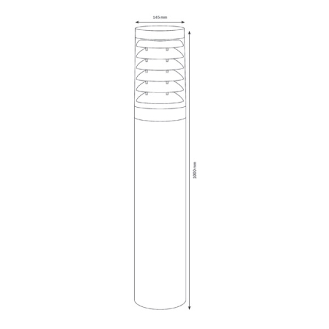 LCD Standleuchte 1251 Edelstahl