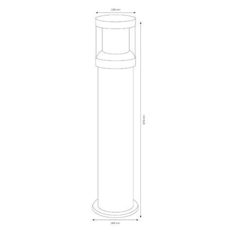 LCD Standleuchte 1271 Silber