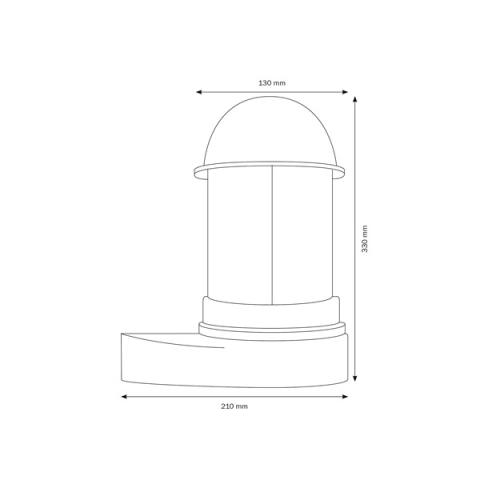 LCD Wandleuchte 1021 Wei�