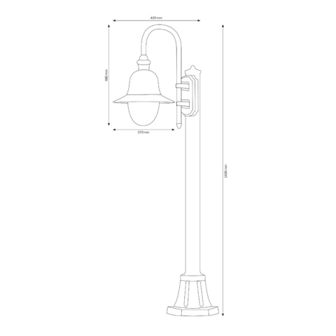 LCD Standleuchte 1108 Wei�