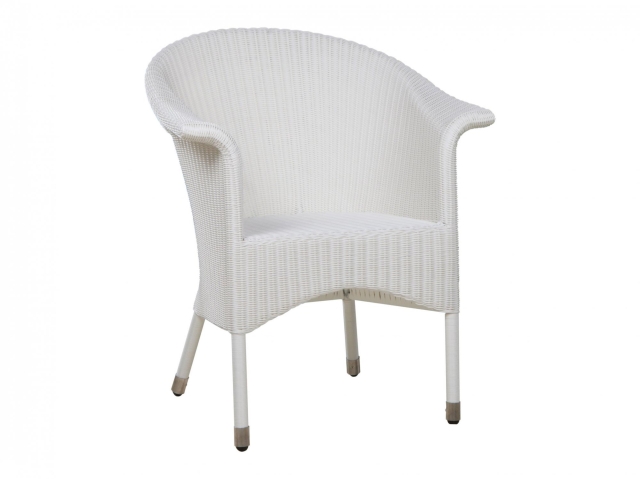 Zebra Hastings Sessel Snow white mit geschwungenen Armlehnen