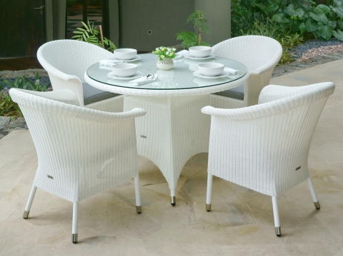 Zebra Gartenm�bel-Set Hastings wei�