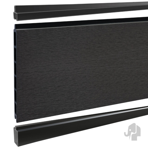Elephant Steckzaun Modular EVO 180 WPC anthrazit 180x174cm Leisten anthrazit
