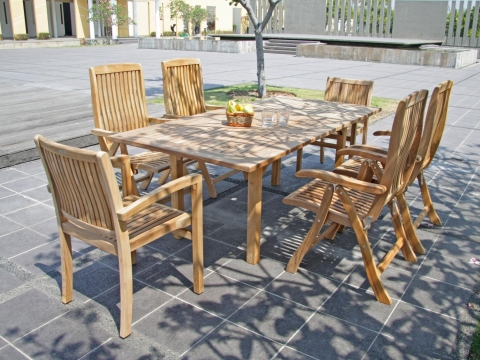 Zebra Gartenm�bel-Set Bueno-Brasilia Teakholz