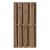Natura Bohlenzaun Kiefer kdi braun 90x180cm