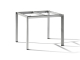 Sieger Tischgestell Aluminium 90x90cm ohne Tischplatte