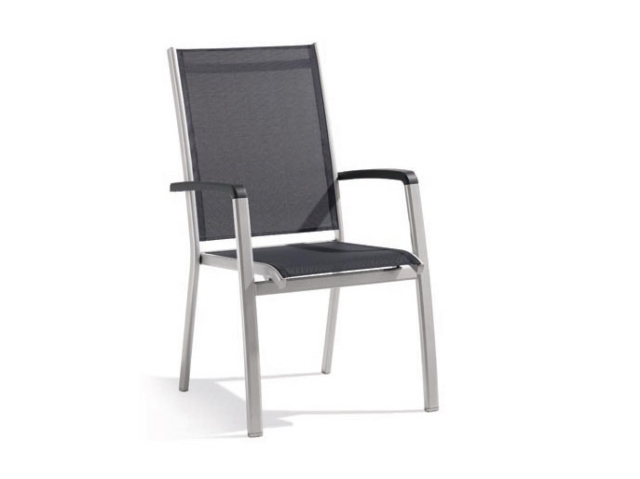 Sieger Bodega Stapelsessel, Aluminium graphit